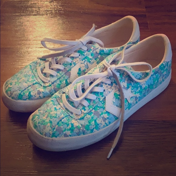 Converse Shoes - Converse One Stars Green/Blue/Gray